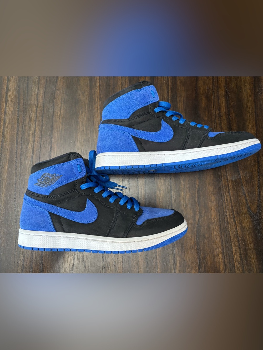 Air Jordan 1 Retro High OG Royal Reimagined Black Blue Men’s Size 9